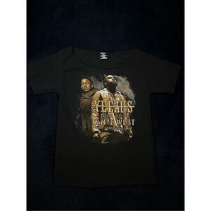 2013 Kanye West Kendrick Lamar Cut Neck Tour T Shirt Medium B18